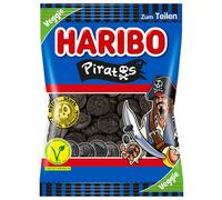 Haribo Piratos veggie Palets de réglisse sans colorants artificiels 175g