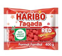 HARIBO - Plaisir Fruité et Gourmand des Tagada, Texture Moelleuse et Acidulée (Paquet 400g) - Le Lot De 4
