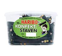 Haribo Reglisse | Drop Konfekt-Bars (150 Pièces) | Reglisse Bonbon Haribo | Bonbon Haribo | 150 Pack | 1200 Gramme Total