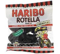 HARIBO - Rotella - Bonbons Réglisse - Sans Colorants Artificiels & Sans Gélatine - Sachets - 10 x 120 g