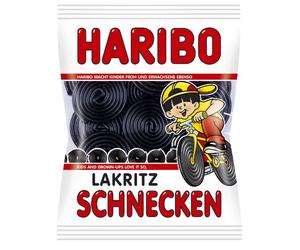 Haribo Rotella, Spirales Réglisse, Confiserie, Gourmandise, en Sachet, Paquet, 200 g