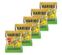 Haribo Sauer Or Ours, Lot de 5, Caoutchouc Ours Sauer aigre, vin en Caoutchouc, Fruit Caoutchouc Sauer en Sachet, Pochette