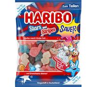Haribo Stars and Stripes Gomme aux fruits goût fruité sachet 175g