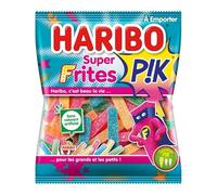 HARIBO - Super Frites PIK - Bonbons Piquants - Sans Colorants Artificiels - Sachets 10 x 120 g