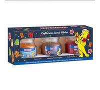 Haribo Sweet Winter Coffret cadeau de 3 bougies parfumées de Noël | Cadeaux pour femme | Set de bougies pour la maison | 3 x 85 g de bougies parfumées dans un verre