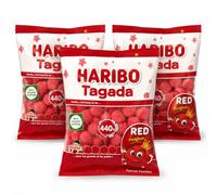 HARIBO Tagada Bonbons Gélifiés Fraise, Lot de 3 Sachets x 440g
