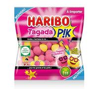 HARIBO - Tagada PIK Lemonade - Bonbons Piquants - Goûts Tagada & Citron Piquants - Sans Colorants Artificiels - Sachet - 10 x 100 g