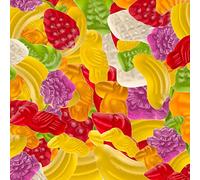 HARIBO tropi Frutti, Lot de 6, Caoutchouc - Babyours - Vin en Caoutchouc, Fruit Caoutchouc en Sachet, Pochette