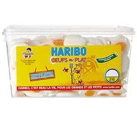 HARIBO - Œufs au Plat - Bonbons Sans Colorants Artificiels - Boîte de 210 Bonbons