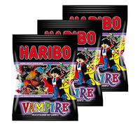 Haribo Vampire, Lot de 3, Caoutchouc - Babyours - Vin en Caoutchouc, Fruit Caoutchouc en Sachet, Pochette