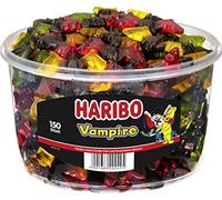HARIBO Vampire, paquet de 2, gomme de vin aux fruits avec réglisse, confiserie 2 x 150 pièces
