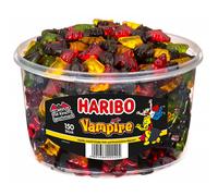 Haribo Vampis Fruité Gommes de Fruits Chauves-Souris Avec Réglisse
