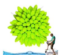 Haricots spatiaux de pêche, flotteurs de pêche 100X Bouchon de Perles | Boules flottantes lumineuses pour l'extérieur Pour le gréement, la ligne de pêche en eau
