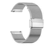 Harikiri 18mm Métal Bracelet Compatibles avec Garmin Venu 3S/2s/Vivoactive 4S/3S/Active S avec Attache Rapide pour Huawei Watch GT 6/5 Pro, Fossil Women's Gen 6 42mm pour Hommes et Femmes
