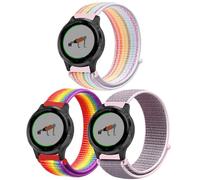 Harikiri 18mm Nylon Bracelet pour Garmin Venu 3S/2S,Vivoactive 4S/3S,/Forerunner 265S/255S/255S Music,Fossil Women's Gen 6 42mm/5E 42mm/Women's Gen 4 Sport