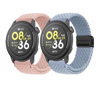 Harikiri 2 Lot Bracelet Magnétiques Tissés Compatibles avec COROS PACE 3/APEX 2 PRO/APEX PRO/APEX 46 mm pour Hommes et Femmes, Respirants et Réglables (Multicolores)