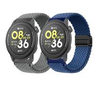 Harikiri 2 Lot Bracelet Magnétiques Tissés Compatibles avec COROS PACE 3/APEX 2 PRO/APEX PRO/APEX 46 mm pour Hommes et Femmes, Respirants et Réglables (Multicolores)
