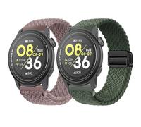 Harikiri 2 Lot Bracelet Magnétiques Tissés Compatibles avec COROS PACE 3/APEX 2 PRO/APEX PRO/APEX 46 mm pour Hommes et Femmes, Respirants et Réglables (Multicolores)