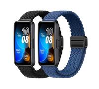 Harikiri 2 Lot Bracelet Magnétiques Tissés Compatibles avec Huawei Band 8/9/10 pour Hommes et Femmes, Respirants, Réglables (Multicolores)
