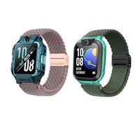 Harikiri 2 Lot Bracelet Magnétiques Tissés Compatibles Avec imoo Watch Phone Z7/Z6/Z1, Respirants, Réglables pour Les enfants, Filles et Garçons
