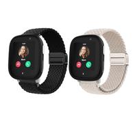 Harikiri 2 Lot Bracelet Magnétiques Tissés Compatibles Avec Xplora X6/X6 Pro/Anio 6, Respirants, Réglables, Adaptés aux Enfants (multicolores)