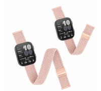 Harikiri 2 Pièces Bracelets Cheville Poignet Nylon Sport Compatible avec Amazfit Bip 6/Bip 5 Attache Rapide pour Garmin Venu 3/4 45mm Venu 2 Vivoactive 4 Forerunner 255/265 (longueur 22-38CM)