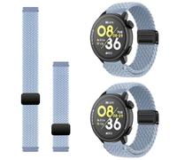 Harikiri 2 Pièces Compatible avec Coros Pace 4/3/Pace Pro, Bracelet en Nylon Tressé Extensible avec Fermoir Magnétique, Bracelet à Attache Rapide, pour Coros Apex 2 Pro/Pro/4 42mm/46mm
