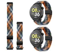Harikiri 2 Pièces Compatible avec Coros Pace 4/3/Pace Pro, Bracelet en Nylon Tressé Extensible avec Fermoir Magnétique, Bracelet à Attache Rapide, pour Coros Apex 2 Pro/Pro/4 42mm/46mm