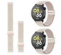Harikiri 2 Pièces Compatible avec Coros Pace 4/3/Pace Pro, Bracelet en Nylon Tressé Extensible avec Fermoir Magnétique, Bracelet à Attache Rapide, pour Coros Apex 2 Pro/Pro/4 42mm/46mm