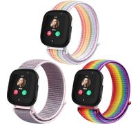 Harikiri Bracelet Compatible avec XPLORA X6 Play, Nylon Enfant Bracelet Replacement pour Xplora X6, pour Garçons et Filles, Taille 12-20 cm, Arc-en-ciel