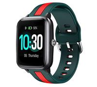 Harikiri Bracelet Montre Connectée pour ID205L,19mm Silicone Bracelet pour Veryfitpro, fitness,GRV,Willful,Popglory,Blackview,ID205S ID205G ID215G ID216 SW020 SW023 WF021 WF025 Smartwatch