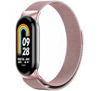 Harikiri Magnétiques Bracelet Compatible avec Xiaomi Mi Band 9/8,Bracelet Rechange Magnétique Métal Acier Inoxydable pour Xiaomi Mi Band 9/8, Femmes et Hommes