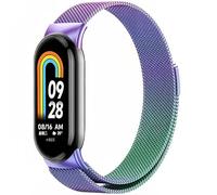 Harikiri Magnétiques Bracelet Compatible avec Xiaomi Mi Band 9/8,Bracelet Rechange Magnétique Métal Acier Inoxydable pour Xiaomi Mi Band 9/8, Femmes et Hommes