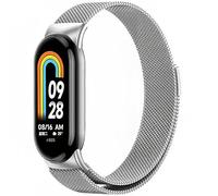 Harikiri Magnétiques Bracelet Compatible avec Xiaomi Mi Band 9/8,Bracelet Rechange Magnétique Métal Acier Inoxydable pour Xiaomi Mi Band 9/8, Femmes et Hommes