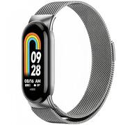 Harikiri Magnétiques Bracelet Compatible avec Xiaomi Mi Band 9/8,Bracelet Rechange Magnétique Métal Acier Inoxydable pour Xiaomi Mi Band 9/8, Femmes et Hommes