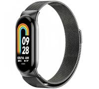 Harikiri Magnétiques Bracelet Compatible avec Xiaomi Mi Band 9/8,Bracelet Rechange Magnétique Métal Acier Inoxydable pour Xiaomi Mi Band 9/8, Femmes et Hommes