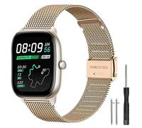 Harikiri Métal Bracelet Compatible avec GTS 4 Mini/GTS 4/GTS 3/GTS 2e/GTS 2 Mini/GTS 2/GTS,20 mm Bracelet Réglable Acier Inoxydable pour Huawei GT3/GT2 42 mm,Samsung Galaxy Watch 5/4
