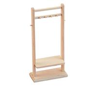 Harilla 1/12 Échelle Miniature Porte-Vêtements Mini Meubles Miniature Scène Prop Pretend Play Dollhouse Vêtements Cintre pour Accessoires Micro Paysage