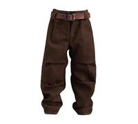 Harilla 1:12 pantalon de harem miniature à échelle et ceinture, chiffres d'action vêtements, s'habillent pour 6 '' silhouches de poupées masculines, Pantalon Brun Foncé