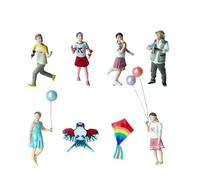 Harilla 1:64 Miniature Kite Flyer Personnage Modèle Collection Polyvalent Artisanat de Qualité pour Amateurs Collectionneurs Peint à la Main, Vieillard