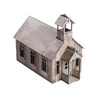 Harilla 1/72 Miniature en Bois Maison Architecture Scène Modèle Collection Église Architecture Scène pour Guerre Scène Accessoire Micro Paysage Diorama