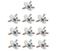Harilla 10 Pièces Vis Fixation Cage Oiseau Perche Écrous Rondelles Boulons Métal Résistant Pratique Convient pour Cages Domestiques Perchoirs pour Oiseaux Exo, avec 1 Rondelle