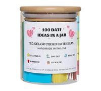 Harilla 100 idées de Date dans Jar Date Jar Portable décoratifs Jeunes mariés Cadeau de Mariage pour Les Amoureux des Couples Anniversaire de décoration
