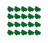 Harilla 20 Pièces Serre Clips Pipe Support Bâche Filet Pinces Installation Facile en Plastique PP Adaptés pour Jardinage et Couvertures Plantes Potager, Vert 8mm