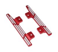 Harilla 2x 1/12 RC Car Foot Pedals, RC Crawler Side Pedal, Upgrade Aluminium Alloy Side Pedal pour MN78 MN82 LC79 Véhicules RC Hobby Car, Rouge