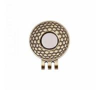 Harilla 3 Pièces Clip Casquette Golf Marqueur Bille Pince Chapeau Accessoire Parcours Aimant Intégré Fer Surface Lisse Antidérapante Adapté à Entraînement COM, 6 pièces