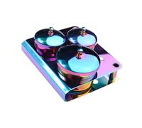 Harilla 3pcs Nail Art Bowls Nail Powder Powder Care Manucure Care polyvalent en acrylique Conteneur liquide avec couvercle pour outil de conception des ongles, Placage de Couleur