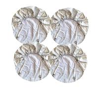 Harilla 4 Housses de Roue Robustes et faciles à Installer, en Tissu Oxford, pour, SUV, Camion et véhicule, offrant Une Protection Contre la Neige, Silver S