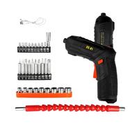Harilla 49 Pièces Tournevis Électrique Sans Fil Tournevis Multifonction Accessoires Complets Rotation avant et Arrière Poignée Pivotante Ergonomi, 32 pièces