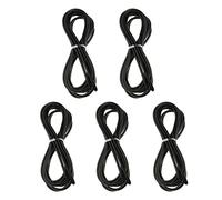 Harilla 5 Pièces Câble de Rechange pour Corde à Sauter Kit Filaire Réglable Acier Inoxydable PVC Système Rotatif Installation Facile Convient à L'Activité Fit, Noir, 3m
